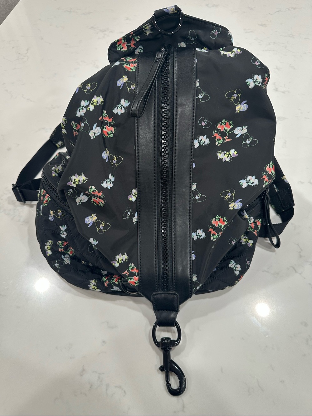 Rebecca Minkoff Floral Print Nylon Julian Backpack Bag - Flowers - Picture 6 of 14